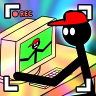 logo for Stickman Tuber Tycoon - Tube Star Idle Clicker