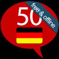 logo for Learn German 50 languages 